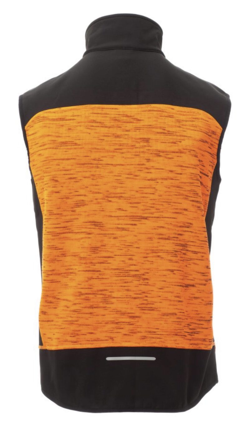 Gilet softshell tissé orange - broderie – Image 3