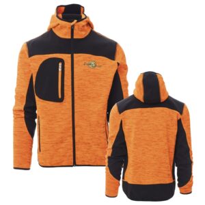 Veste softshell tissée orange - broderie