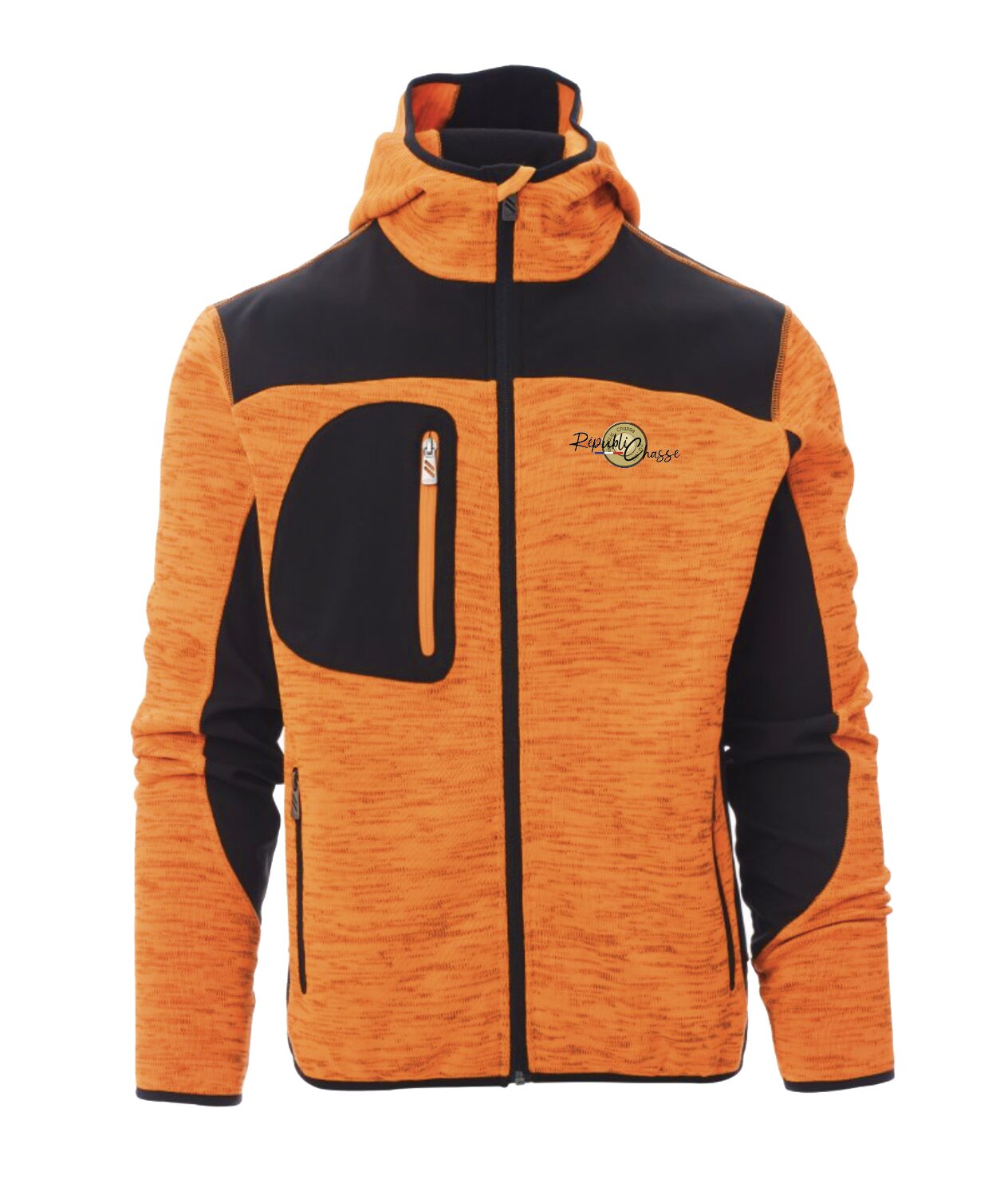 Veste softshell tissée orange - broderie – Image 2