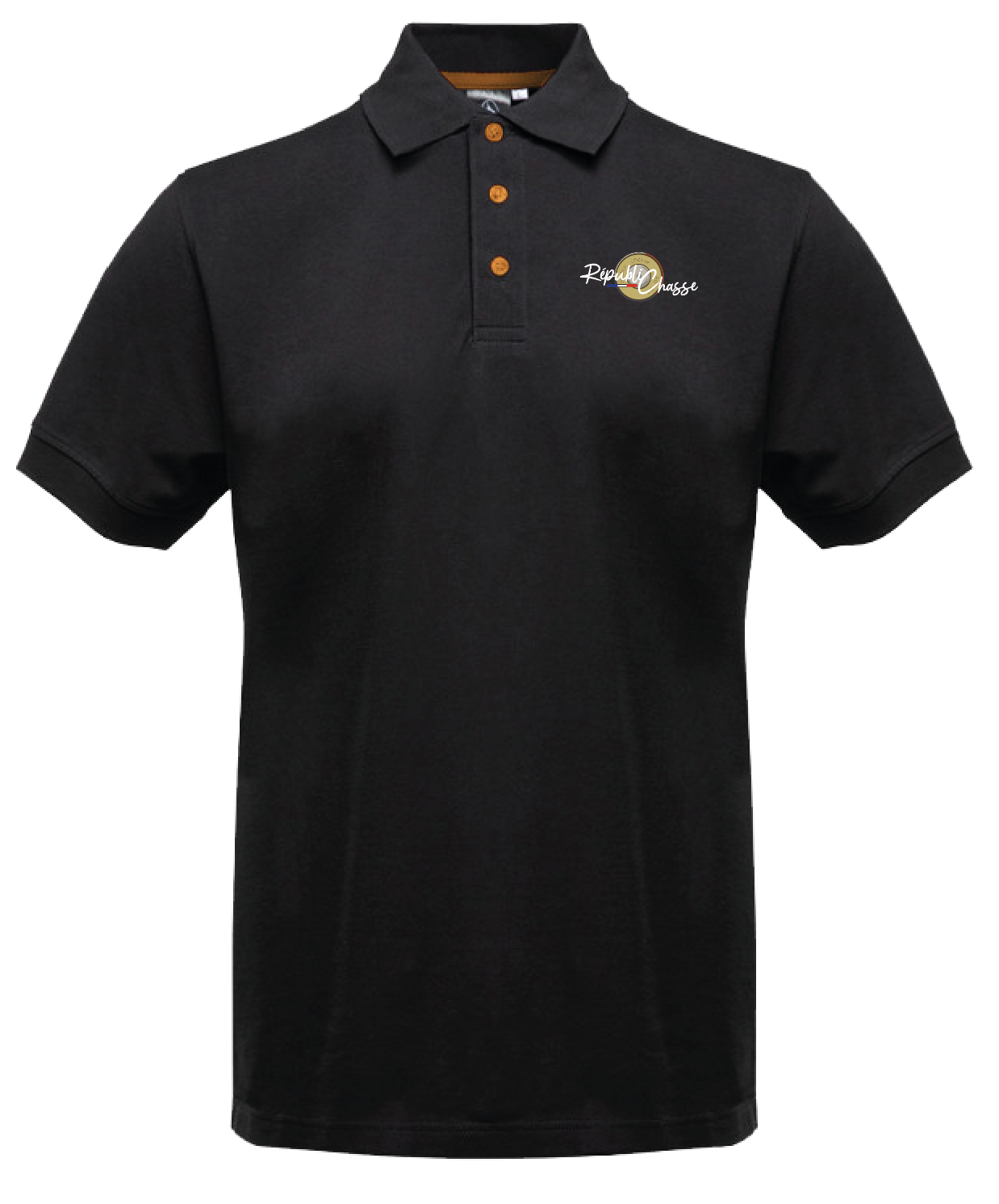 Polo bouton orange - BRODERIE – Image 2